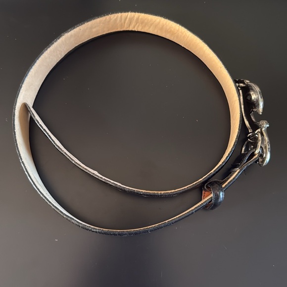 Vintage Brighton, black crock embossed belt - Picture 8 of 8